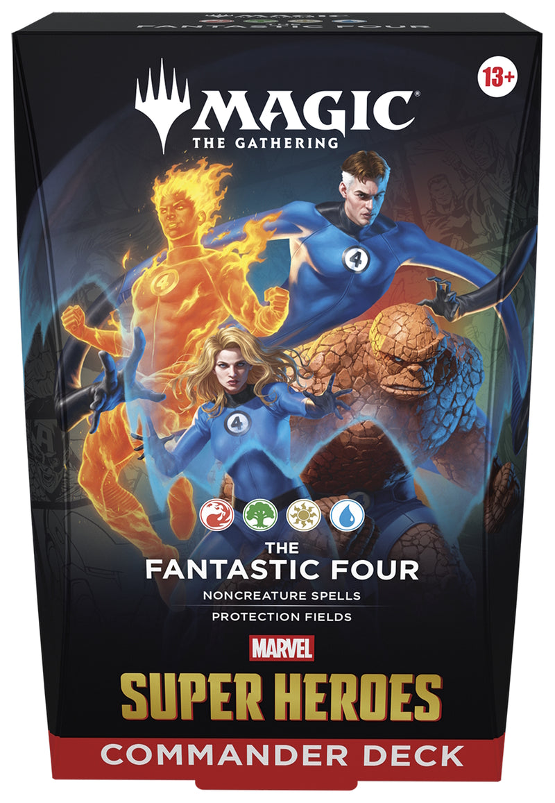 Magic The Gathering TCG: Marvel Super Heroes Commander Display - Set of 4 Card Game Wizards of the Coast