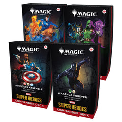 Magic The Gathering TCG: Marvel Super Heroes Commander Display - Set of 4 Card Game Wizards of the Coast