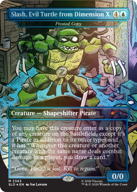Magic the Gathering: Secret Lair x Teenage Mutant Ninja Turtles - The Mighty Mutanimals (Traditional Foil Edition) Card Game Wizards of the Coast