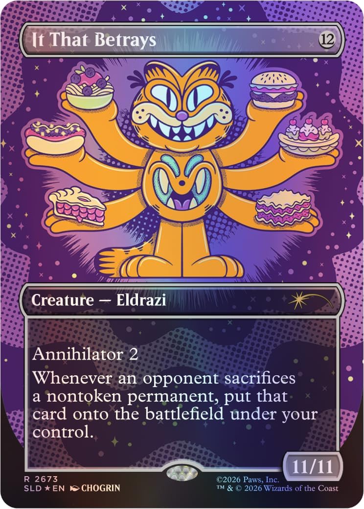 Magic: the Gathering TCG: Secret Lair x Garfield - Our Only Thought Is To Entertain You (Traditional Foil Edition)