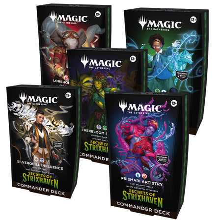 Magic The Gathering TCG: Secrets of Strixhaven Commander Decks - Set of 5 Card Game Wizards of the Coast