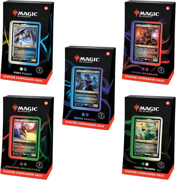 Magic: The Gathering TCG: Starter Commander Deck Bundle - 5 Decks Card Game Wizards of the Coast