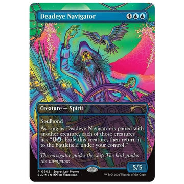 Magic the Gathering Secret Lair - Deadeye Navigator - Rainbow Foil Card Game Wizards of the Coast