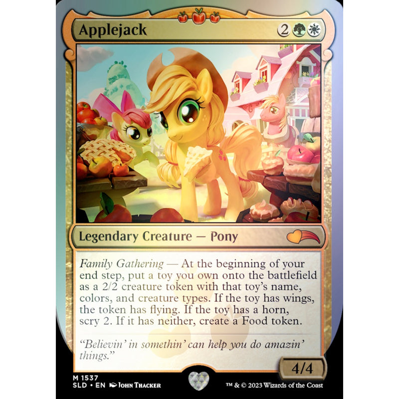 Magic: The Gathering Secret Lair Ponies: The Galloping 2 - Extra Life 2023 - My Little Pony Foil Edition Card Game Wizards of the Coast