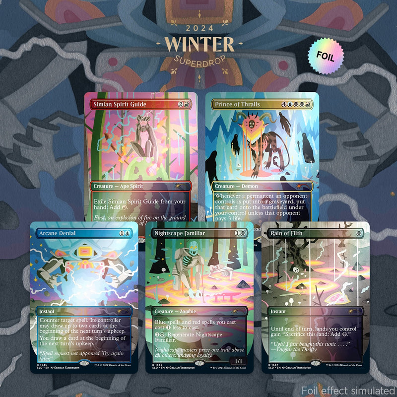 Magic the Gathering: Secret Lair Prismatic Nightmares - Foil Card Game Wizards of the Coast