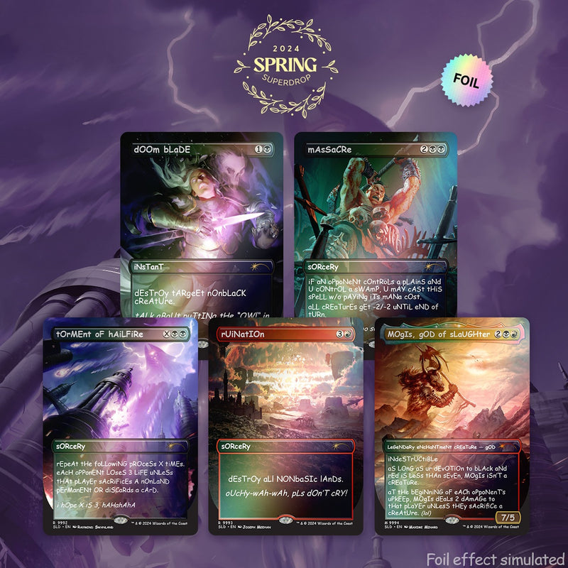 Magic the Gathering: Secret Lair sAnS mERcY - Foil Card Game Wizards of the Coast