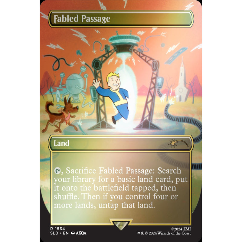 Magic the Gathering: Secret Lair x Fallout: Points of Interest - Rainbow Foil Card Game Wizards of the Coast