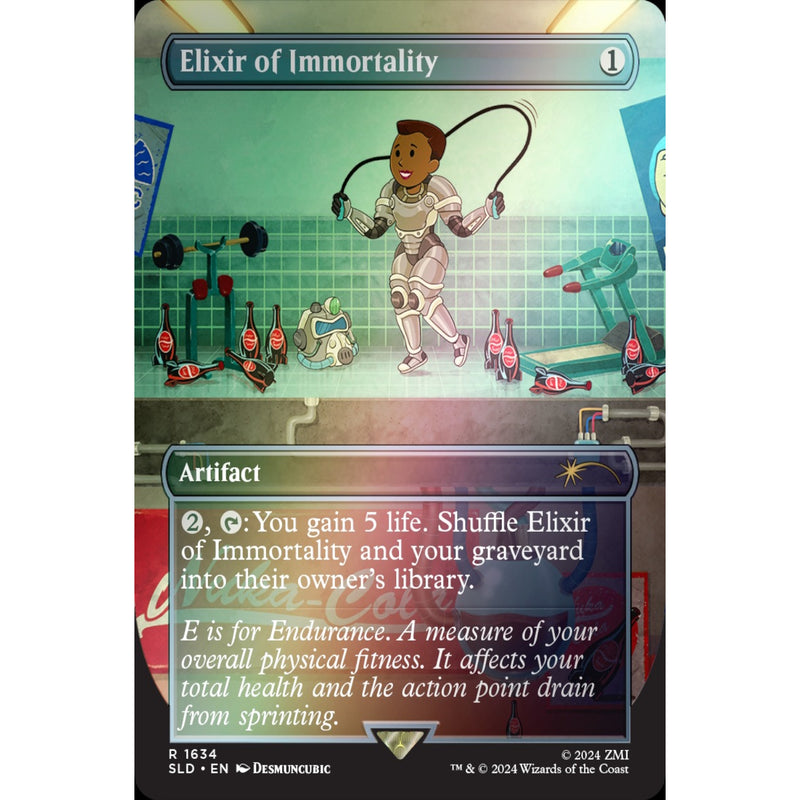 Magic the Gathering: Secret Lair x Fallout: S.P.E.C.I.A.L. - Rainbow Foil Card Game Wizards of the Coast