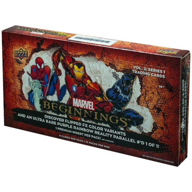 Marvel Beginnings Vol. 2 Series 1 Booster Box Card Game Upper Deck