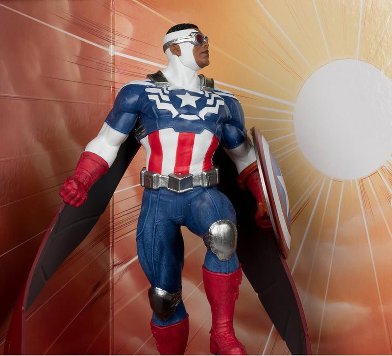 Marvel Collection WV1: All-New Captain America #1 Scene Captain America Figure - 1:10 Scale Toys & Games McFarlane Toys