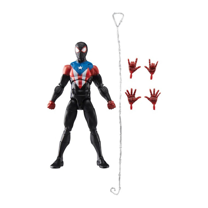 Marvel Legend Series Gamer Verse: Spider-Man 2 - Miles Morales Boricua Suit - 6" Action Figure Toys & Games Marvel