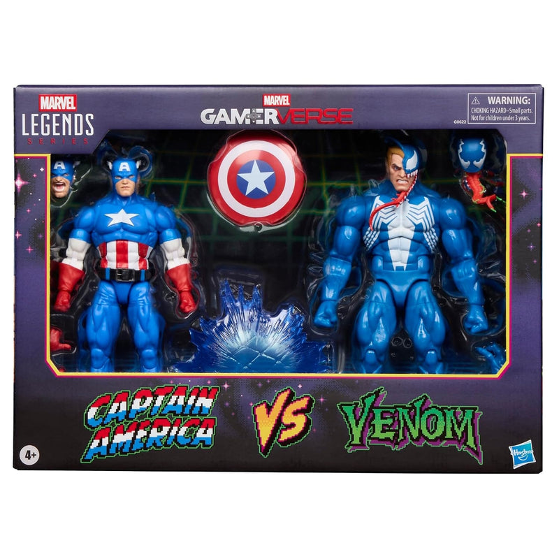 Marvel Legends Series: Gameverse - Captain America vs Venom Figures Toys & Games Hasbro