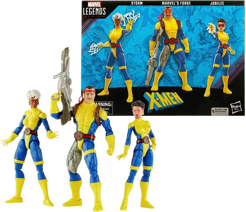 Marvel Legends Series: X-Men 60th Anniversary Collection - Storm / Forge / Jubliee Toys & Games Hasbro