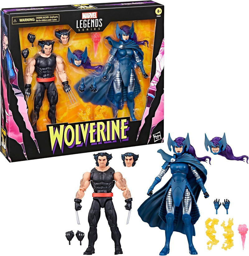 Marvel Legends Series: Wolverine and Psylocke - 2-Pack Toys & Games Hasbro