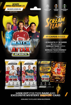 Topps: Match Attax 25/26 - Multipack Scream Team Update Pack Sports Cards Topps