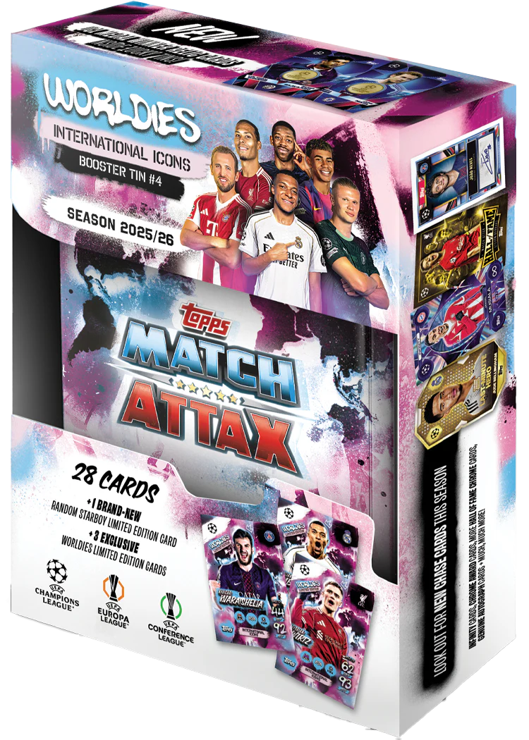 Topps: Match Attax 25/26 - Random Booster Tin Sports Cards Topps