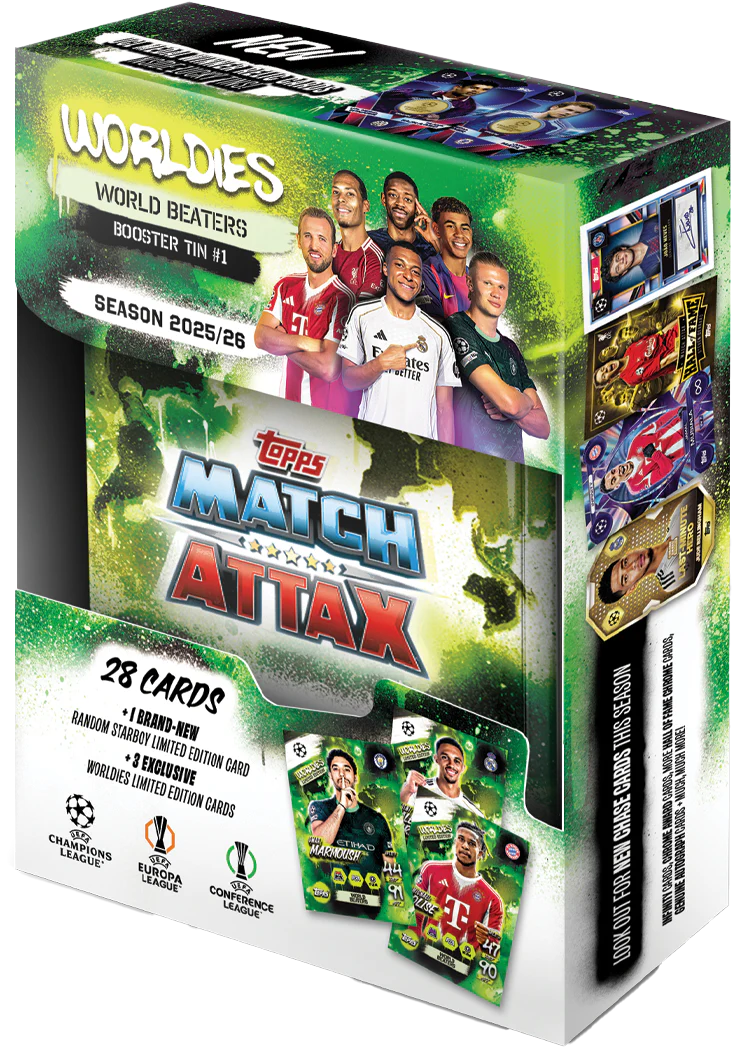 Topps: Match Attax 25/26 - Random Booster Tin Sports Cards Topps