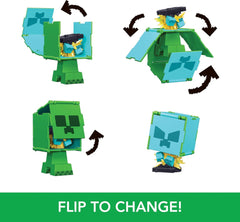 Minecraft: Flippin Figs Creeper with 2-in-1 Fidget Play - 3.75" Toys & Games Mattel