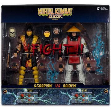 McFarlane Toys: Mortal Kombat Klassic: Scorpion vs Raiden - 7" Figure Toys & Games McFarlane Toys