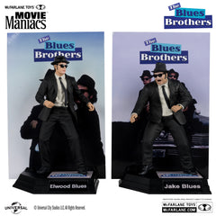 McFarlane Toys: Movie Maniacs - The Blues Brothers Jake and Elwood Blues Posed Figure 6" Figure Gold Label Toys & Games McFarlane Toys