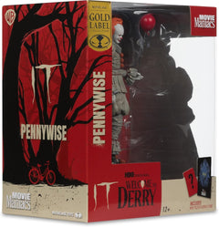 Movie Maniacs Welcome to Derry: IT Gold Label Collection - Pennywise Figure Toys & Games McFarlane Toys
