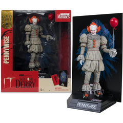 Movie Maniacs Welcome to Derry: IT Gold Label Collection - Pennywise Figure Toys & Games McFarlane Toys