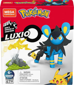 MEGA Pokemon: Luxio - 67 Piece Building Set Toys & Games Mattel