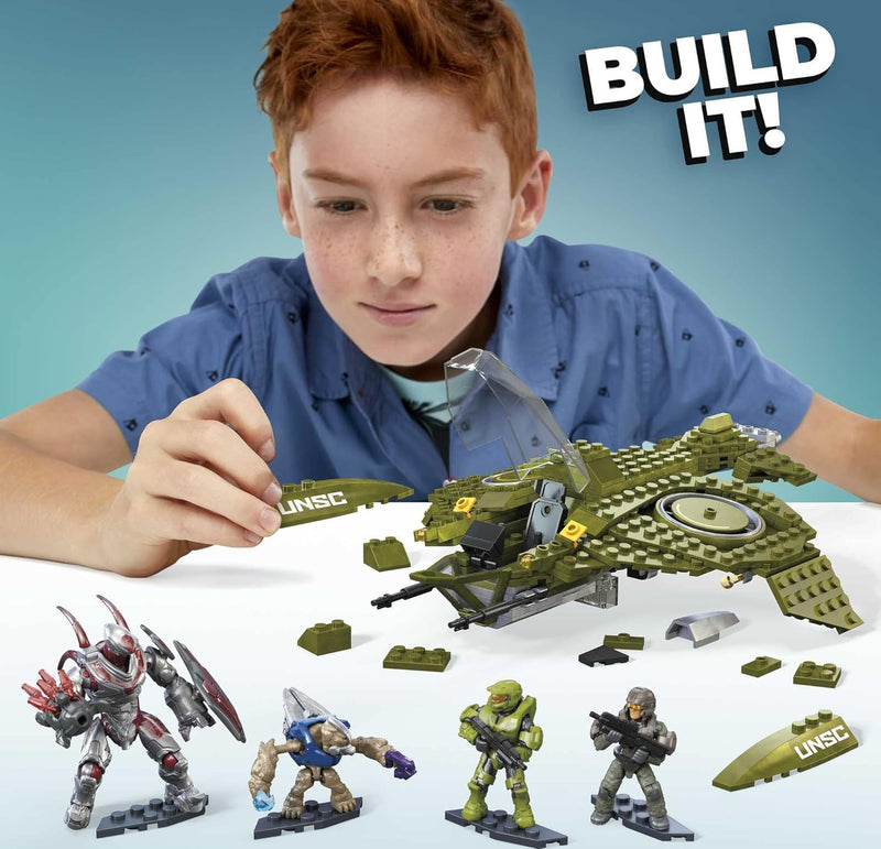 MEGA Halo: UNSC Wasp Onslaught - 409 Piece Building Set Toys & Games Mattel