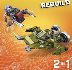 MEGA Halo: UNSC Wasp Onslaught - 409 Piece Building Set Toys & Games Mattel