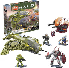 MEGA Halo: UNSC Wasp Onslaught - 409 Piece Building Set Toys & Games Mattel