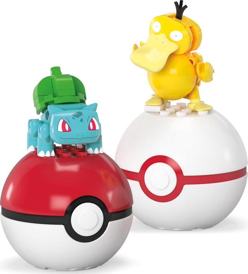 MEGA Pokemon: Bulbasaur & Psyduck - 63 Piece Building Set Toys & Games Mattel