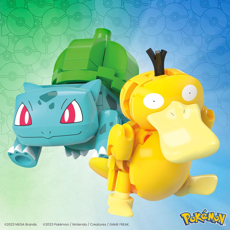 MEGA Pokemon: Bulbasaur & Psyduck - 63 Piece Building Set Toys & Games Mattel