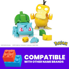 MEGA Pokemon: Bulbasaur & Psyduck - 63 Piece Building Set Toys & Games Mattel