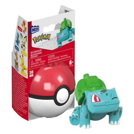 MEGA Pokemon: Bulbasaur Pokeball - 30 Piece Building Set Toys & Games Mega Construx