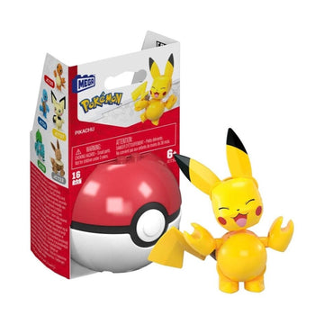 MEGA Pokemon: Pikachu Pokeball - 16 Piece Building Set Toys & Games Mega Construx