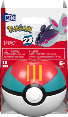 MEGA Pokemon: Series 23 Finneon Lure Ball - 18 Piece Building Set Toys & Games Mega Construx