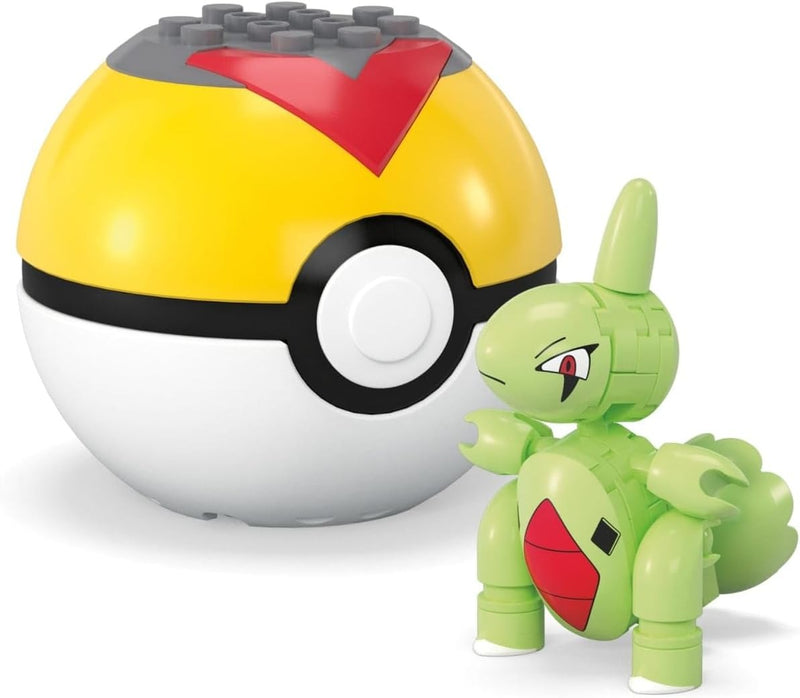 MEGA Pokemon: Series 23 Larvitar Level Ball - 29 Piece Building Set Toys & Games Mega Construx