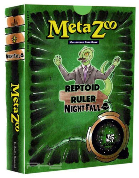 MetaZoo: Nightfall Reptoid Ruler (Cosmic) Theme Deck - 1st Edition Card Game Cryptid Nation