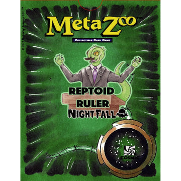 MetaZoo: Nightfall Reptoid Ruler (Cosmic) Theme Deck - 1st Edition Card Game Cryptid Nation