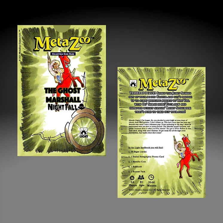 Meta Zoo: Nightfall the Ghost Marshall (Light) Theme Deck - 1st Edition Card Game Cryptid Nation