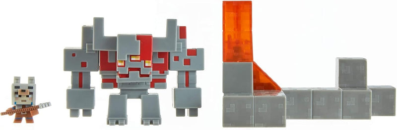 Minecraft Dungeons: Redstone Monstrosity Mangle Mini Battle Box Toys & Games Mattel