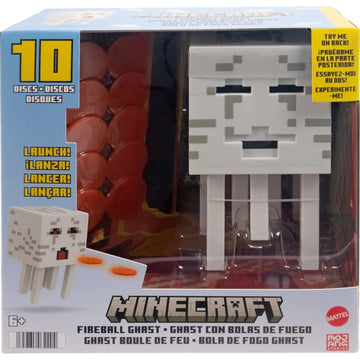 Minecraft Toys: Fireball Ghast - 10 Shooting Discs Toys & Games Mattel