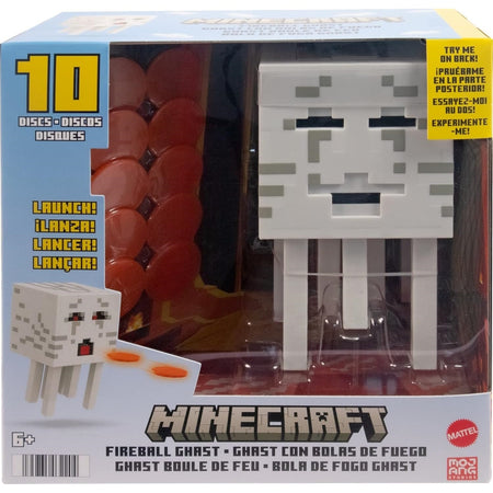 Minecraft Toys: Fireball Ghast - 10 Shooting Discs Toys & Games Mattel