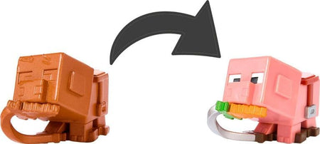 Minecraft: Mini Mode Potion Brewing Mob Reveal (Pig Mini Figure) Toys & Games Mattel