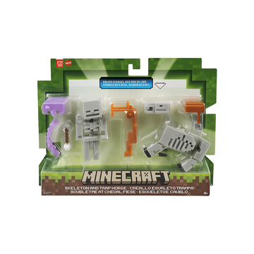 Minecraft: Skeleton And Trap Horse - 3.25" Core Figure Toys & Games Mattel