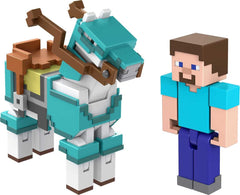 Minecraft: Steve and Armored Horse - 3.25" Core Figure Toys & Games Mattel