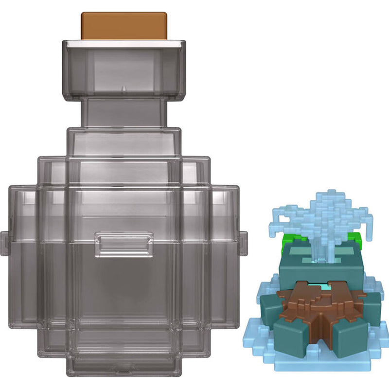 Minecraft: Mini Mode Potion Brewing Mob Reveal - Beached Drowned Mini Figure Toys & Games Mattel