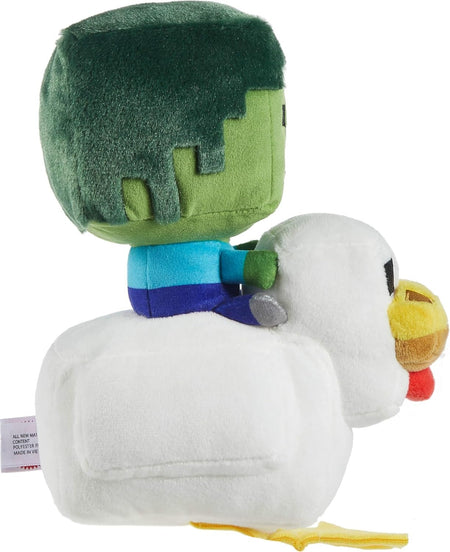 Minecraft the Movie: Zombie Chicken Jockey - 8" Plush Toys & Games Mattel