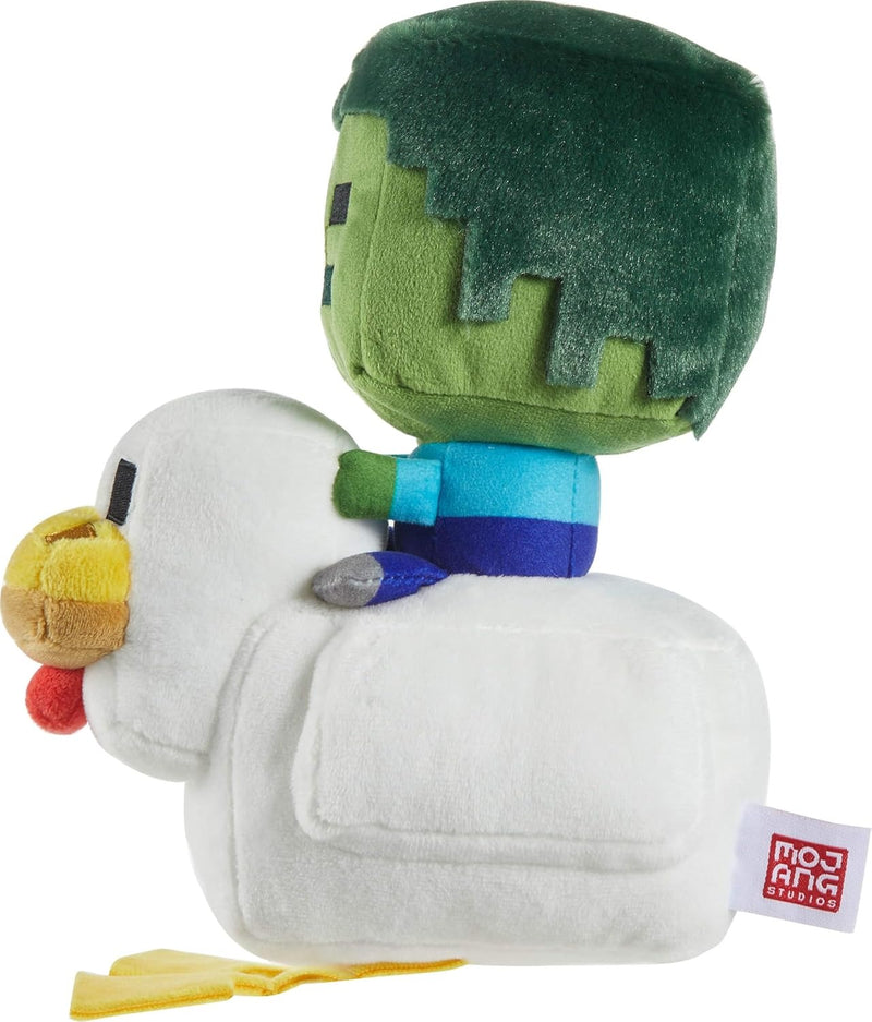 Minecraft the Movie: Zombie Chicken Jockey - 8" Plush Toys & Games Mattel
