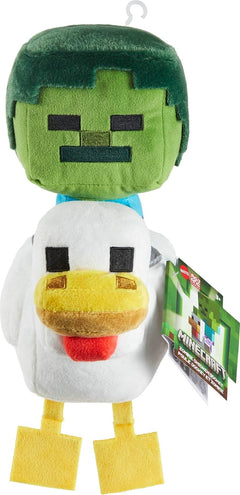 Minecraft the Movie: Zombie Chicken Jockey - 8" Plush Toys & Games Mattel